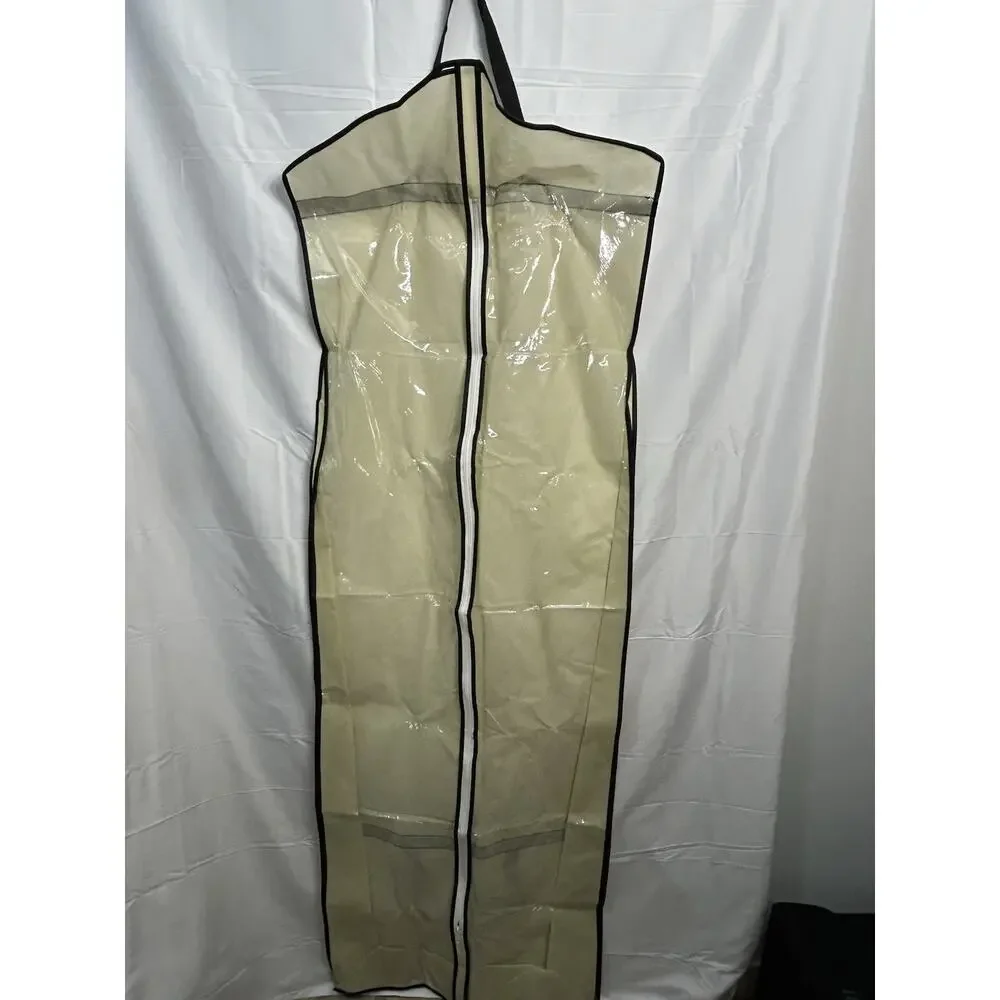 Garment Bag Suit Dress Cover Protector Storage Closet Organizer Beige